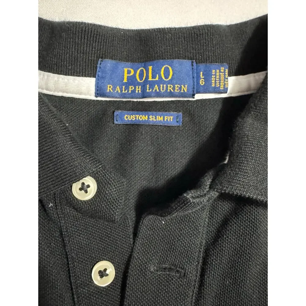 Polo Ralph Lauren Men's  Color-Block Shirt - Red, White & Black - Size Large